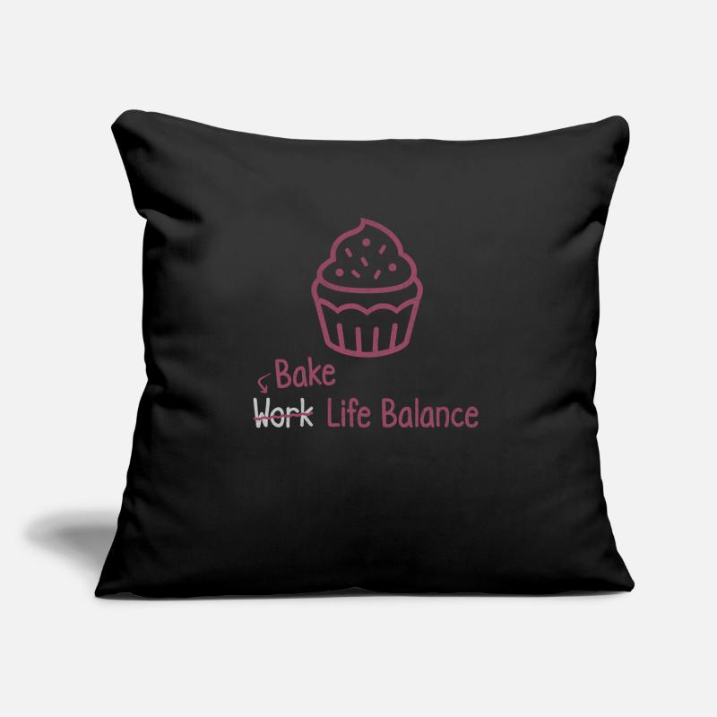 Bake Work Life Balance – Cake And Muffin Baking Sofa pillowcase 17,3'' x 17,3'' (45 x 45 cm)