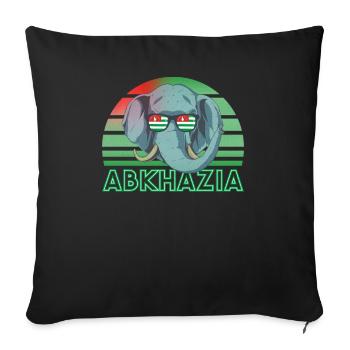 Abkhazie - Housse de coussin décorative 45 x 45 cm - noir - Devant