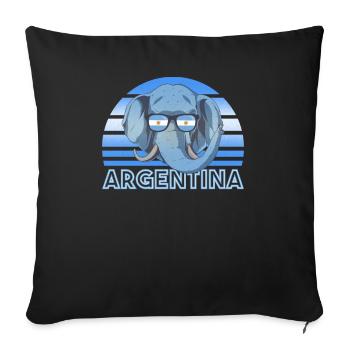 Argentine - Housse de coussin décorative 45 x 45 cm - noir - Devant