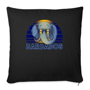 Barbados - Sofa pillowcase 17,3'' x 17,3'' (45 x 45 cm) - black - Front