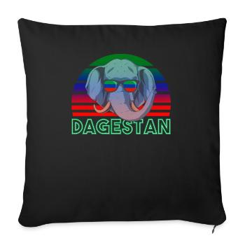 Dagestan - Sofa pillowcase 17,3'' x 17,3'' (45 x 45 cm) - black - Front