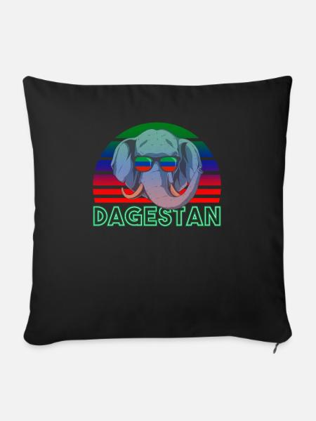 Dagestan - Sofakissenbezug 45 x 45 cm - Schwarz