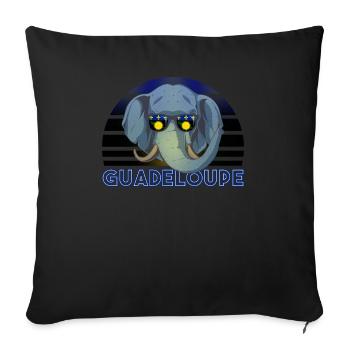 Guadeloupe - Housse de coussin décorative 45 x 45 cm - noir - Devant