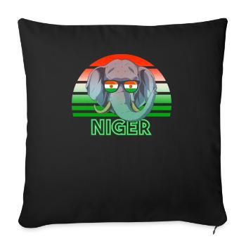 Nouvelle-Zélande - Housse de coussin décorative 45 x 45 cm - noir - Devant