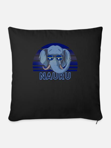 Nauru - Sofakissenbezug 45 x 45 cm - Schwarz