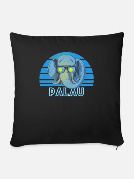 Palau - Sofakissenbezug 45 x 45 cm - Schwarz