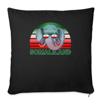 Somaliland - Housse de coussin décorative 45 x 45 cm - noir - Devant
