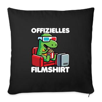 Official Movie Shirt Movie Fans Cineastes T-Rex - Sofa pillowcase 17,3'' x 17,3'' (45 x 45 cm) - black - Front