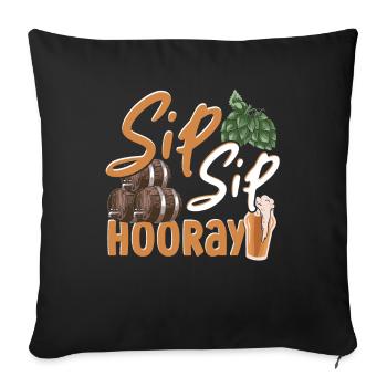 Hearts Craft Beer Brewing Brasseur de bière - Housse de coussin décorative 45 x 45 cm - noir - Devant