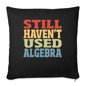 Geometry Graph Calculus Algebra Teacher Must Haves - Sofa pillowcase 17,3'' x 17,3'' (45 x 45 cm) - black - Front