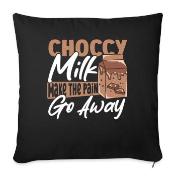 Choccy Milk Dairy Milk Mix I Heart Chocolate Milk - Sofa pillowcase 17,3'' x 17,3'' (45 x 45 cm) - black - Front