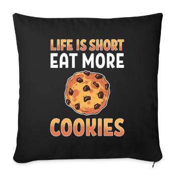 Bakery Cookie Costume Chocolate Chip Lovers - Sofa pillowcase 17,3'' x 17,3'' (45 x 45 cm) - black - Front