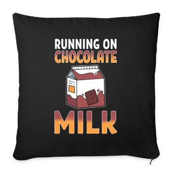 Hot Chocolate Choco Milk I Like Chocolate - Sofa pillowcase 17,3'' x 17,3'' (45 x 45 cm) - black - Front