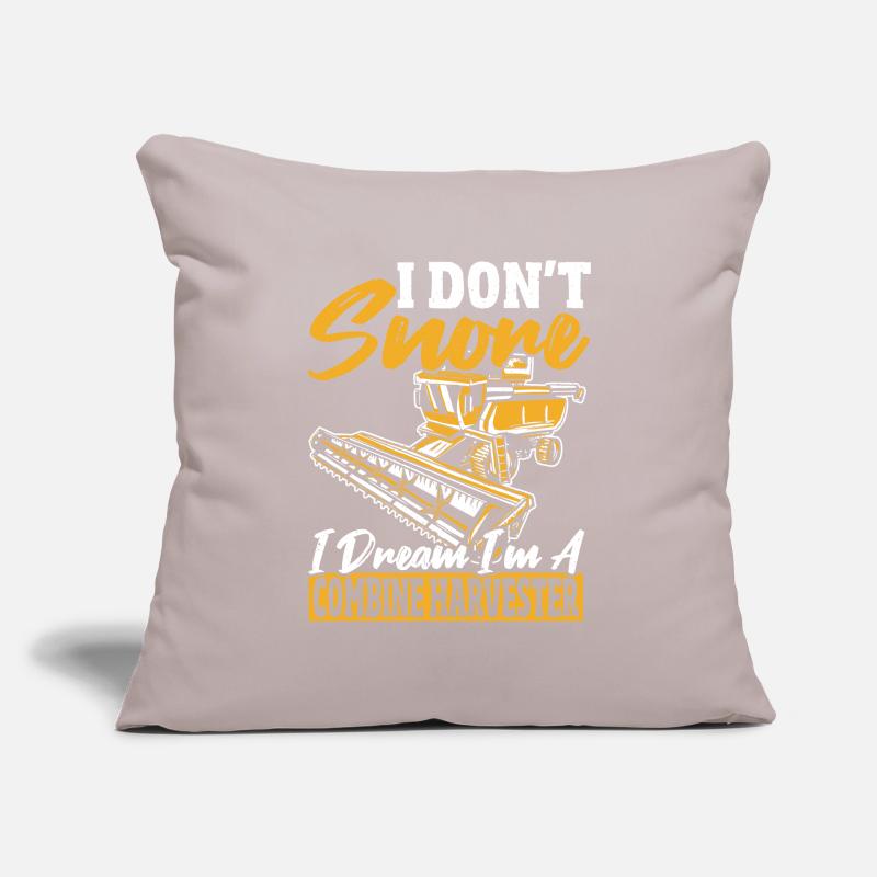 Moissonneuse-batteuse Harvest Harvest Moissonneuse-batteuse Driver Shirt Housse de coussin décorative 45 x 45 cm
