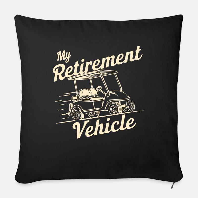 Golfer Golfer Geschenk Golferinnen Golferinnen - Sofakissenbezug 45 x 45 cm - Schwarz
