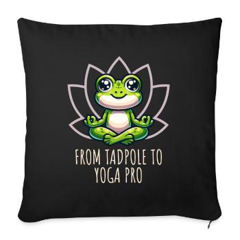 From Tapole to Yoga Pro - Sofa pillowcase 17,3'' x 17,3'' (45 x 45 cm) - black - Front