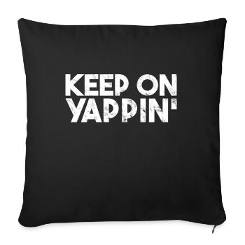 Funny Yapper Humor Professionel Yapper - Sofa pillowcase 17,3'' x 17,3'' (45 x 45 cm) - black - Front