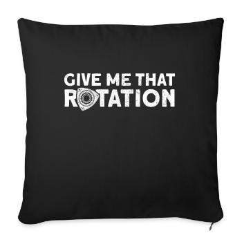 Rotary Wankel Motor Torque Car Engineering Tuning - Sofa pillowcase 17,3'' x 17,3'' (45 x 45 cm) - black - Front