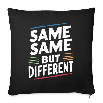 Same Same But different Thailand Traveller Rucksack - Sofakissenbezug 45 x 45 cm - Schwarz - Vorne
