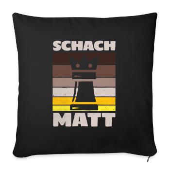 Chess Mate Viking Chess Outdoor Game - Sofa pillowcase 17,3'' x 17,3'' (45 x 45 cm) - black - Front