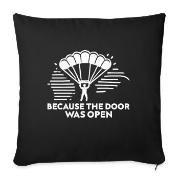 Tout tourne autour de l’arbre Funny Arborist Pun - Housse de coussin décorative 45 x 45 cm - noir - Devant