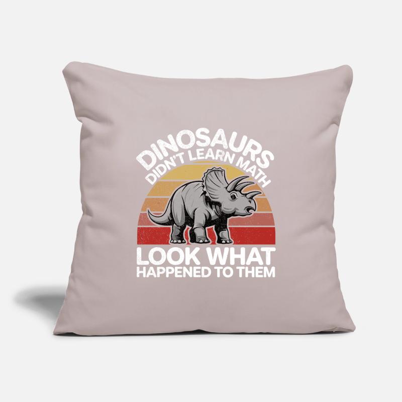 Dinosaurs Didn't Learn Math Funny Mathematician Di Sofa pillowcase 17,3'' x 17,3'' (45 x 45 cm)