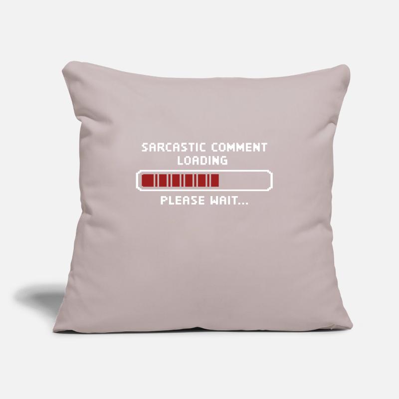 Sarkastischer Kommentar wird geladen bitte warten Programmierer Sofakissenbezug 45 x 45 cm