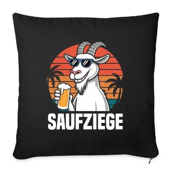 C’est moi l’alcool alcool bière alcool fête - Housse de coussin décorative 45 x 45 cm - noir - Devant