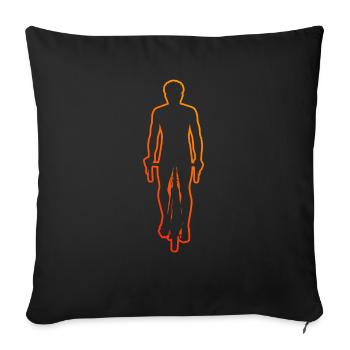 VTT Vélo Femme VTT Vélo Velo - Housse de coussin décorative 45 x 45 cm - noir - Devant