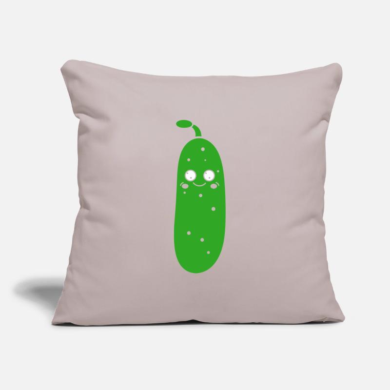 concombre Housse de coussin décorative 45 x 45 cm