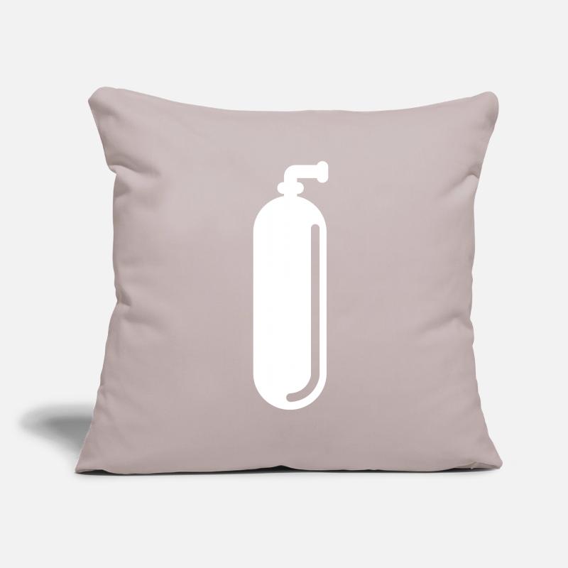 Symbole de plongée à l’oxygène Housse de coussin décorative 45 x 45 cm