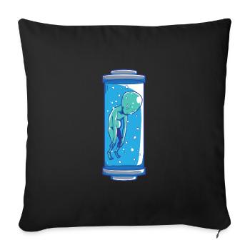 Alien | UFO | Extraterrestrial | UAP - Sofa pillowcase 17,3'' x 17,3'' (45 x 45 cm) - black - Front