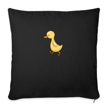 duck - Sofa pillowcase 17,3'' x 17,3'' (45 x 45 cm) - black - Front