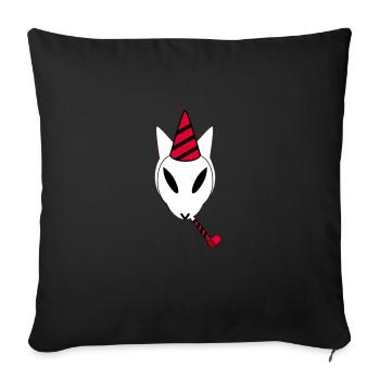 Partykuroeil - Sofa pillowcase 17,3'' x 17,3'' (45 x 45 cm) - black - Front
