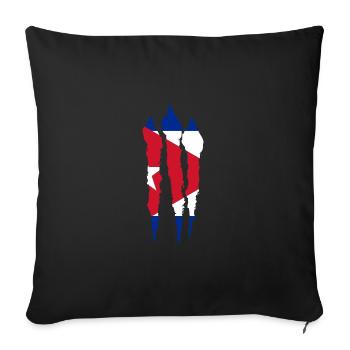 Cuba Flag Caribbean Vacation Cuba Travel Havana - Sofa pillowcase 17,3'' x 17,3'' (45 x 45 cm) - black - Front