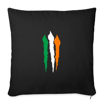 Ireland Flag Vintage Irish Flag Dublin - Sofa pillowcase 17,3'' x 17,3'' (45 x 45 cm) - black - Front