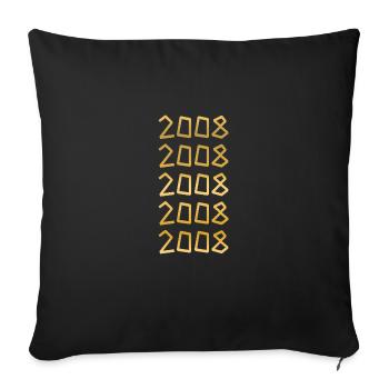 Freedom 2008 - Sofa pillowcase 17,3'' x 17,3'' (45 x 45 cm) - black - Front
