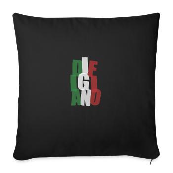 Difigiano Italien Funny Design Cadeau - Housse de coussin décorative 45 x 45 cm - noir - Devant