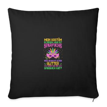 Carnival Costume Carnival - Sofa pillowcase 17,3'' x 17,3'' (45 x 45 cm) - black - Front