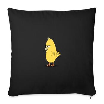 Angry Bird - Sofa pillowcase 17,3'' x 17,3'' (45 x 45 cm) - black - Front