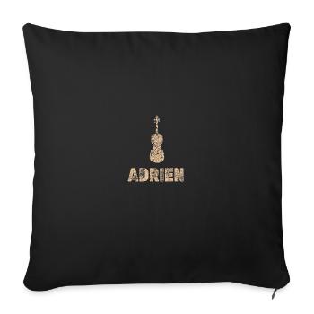 Viola Adrien - Sofa pillowcase 17,3'' x 17,3'' (45 x 45 cm) - black - Front