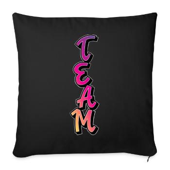 Équipe - Housse de coussin décorative 45 x 45 cm - noir - Devant