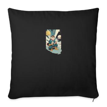 Galaktischer Eisaffe - Sofakissenbezug 45 x 45 cm - Schwarz - Vorne