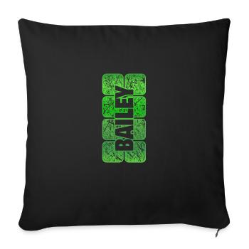 Mädchen Mädchenname Vorname Bailey - Sofakissenbezug 45 x 45 cm - Schwarz - Vorne