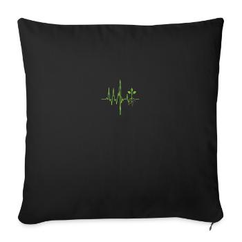 Natural Harmony: Music and Nature in Perfect - Sofa pillowcase 17,3'' x 17,3'' (45 x 45 cm) - black - Front