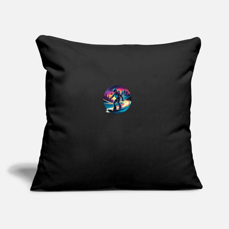 580s Snowboarding Sofa pillowcase 17,3'' x 17,3'' (45 x 45 cm)