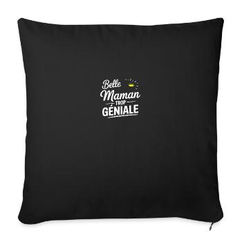 Beautiful mom too awesome - Sofa pillowcase 17,3'' x 17,3'' (45 x 45 cm) - black - Front