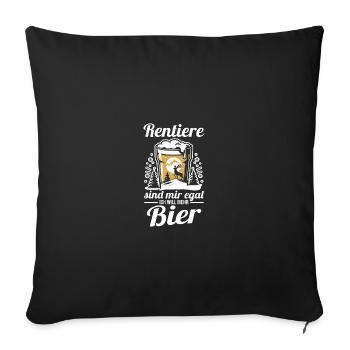 Santa Claus Christmas Party Christmas Mulled Wine - Sofa pillowcase 17,3'' x 17,3'' (45 x 45 cm) - black - Front