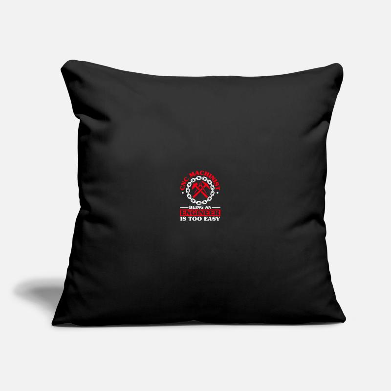 Mechanic CNC operator CNC milling cutter Sofa pillowcase 17,3'' x 17,3'' (45 x 45 cm)