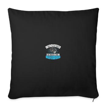 Neurosurgeon Neuroscience Neurology Neurol - Sofa pillowcase 17,3'' x 17,3'' (45 x 45 cm) - black - Front